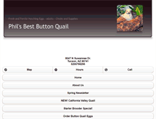 Tablet Screenshot of phils-bestbuttonquail.com